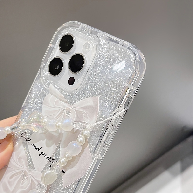 เคสโทรศัพท์มือถือ ลายโบว์ สีขาว สําหรับ iphone15 14promax 13 12 11 XR XS X XSMAX 7 8PLUS-HY - รูปที่ 7