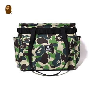 Bape กระเป๋าสะพายไหล่ พิมพ์ลายตัวอักษร ลายพราง