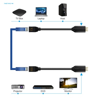 Ing Plug And Play LAN สายเคเบิ้ลต่อขยาย HDMI เป็นอีเธอร์เน็ต RJ45