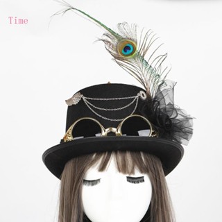 Time Steampunk หมวกแก๊ป กันลื่น สไตล์โกธิค พังก์ สําหรับผู้ชาย