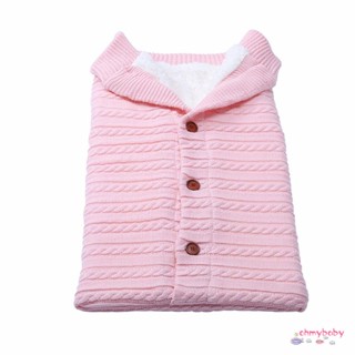 Infant Swaddle Fleece Blanketsons Toddler Nap Wrap Chunky Softm Knit Blanket ถุงนอนเด็กแรกเกิด สีเทา [N/8]