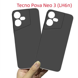 Tecno Pova Neo 3 LH6 เคสป้องกัน TPU สีดําด้าน