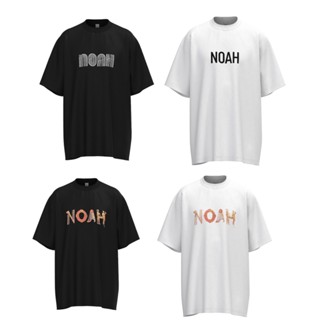 เสื้อยืดแขนสั้นลําลอง ผ้าฝ้าย พิมพ์ลายตัวอักษร NOAH แฟชั่นสตรีท สําหรับผู้ชาย และผู้หญิง