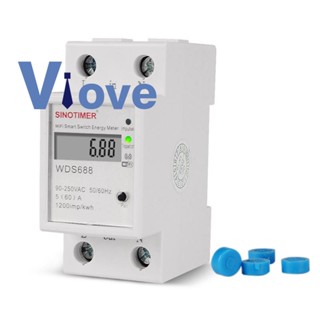 Sinotimer WDS688 เครื่องวัดพลังงานอัจฉริยะ WiFi 5-60A 230V อเนกประสงค์