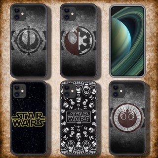 เคสโทรศัพท์ TPU แบบนิ่ม ลาย C199 โลโก้ star wars สําหรับ iPhone SE 2020 12 Mini 13 Pro Max