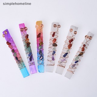 [simplehomeline] ใหม่ พร้อมส่ง ไม้กายสิทธิ์เซเลไนต์ ออร่า ทรงสี่เหลี่ยม 7 จักระ หลากสี สําหรับทําสมาธิ โยคะ 1 ชิ้น