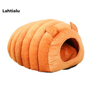 Lahtialu Caterpillar บ้านที่นอน แบบกึ่งปิด ขนาดเล็ก สําหรับสัตว์เลี้ยง สุนัข แมว