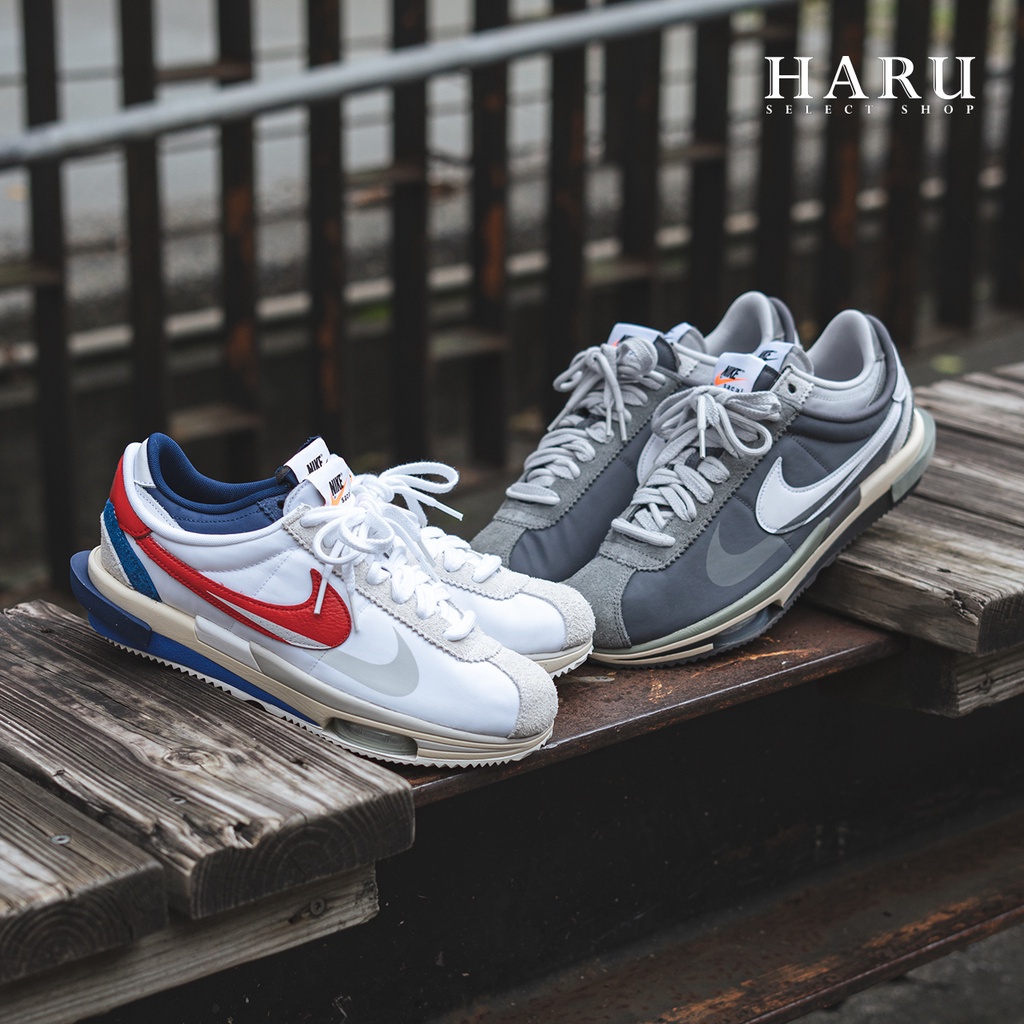 [HAru] ของแท้ 𝟭𝟬𝟬% Sacai x Nike Cortez 4.0 NIKE รองเท้าผ้าใบน้ำหนักเบา