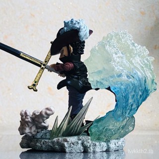 โมเดลฟิกเกอร์ One Piece G5 Hawkeye Mihawk Shichibukai Battle Scene สําหรับตกแต่งรถยนต์ FOIS