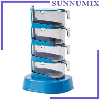 [Sunnimix] กล่องใส หมุนได้ สําหรับใส่เครื่องเทศ เครื่องปรุง บาร์บีคิว ตู้กับข้าว