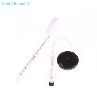 Gentlehappy เทปวัดพลาสติก สองด้าน ยืดหดได้ 1.5 ม. 60 นิ้ว สีดํา สําหรับเย็บผ้า