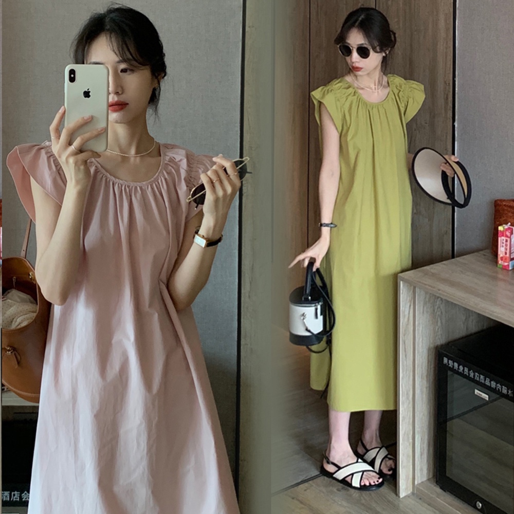 ชุดคลุมท้อง แขนกุด ทรงหลวม ขนาดใหญ่ สีพื้น เข้ากับทุกการแต่งกาย สําหรับหญิงตั้งครรภ์