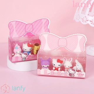 LANFY ยางลบดินสอ ลายการ์ตูนอนิเมะ Kawaii น่ารัก ไร้ฝุ่น เครื่องมือเช็ด ไม่ทิ้งร่องรอย อุปกรณ์สํานักงาน โรงเรียน