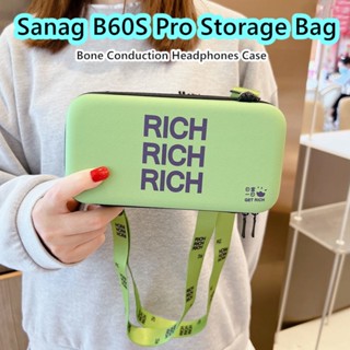 【จัดส่งรวดเร็ว】กระเป๋าเก็บหูฟัง ลายการ์ตูนหมีน้อย แบบพกพา สําหรับ Sanag B60S Pro Sanag B60S Pro