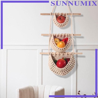 [Sunnimix] ตะกร้าแขวนผนัง สไตล์นอร์ดิก สําหรับกระเทียม มันฝรั่ง