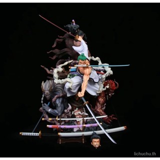 ฟิกเกอร์ One Piece GK Wano Country Series Gale Feng Zoro Demon Excalibur ของเล่นสําหรับเด็ก