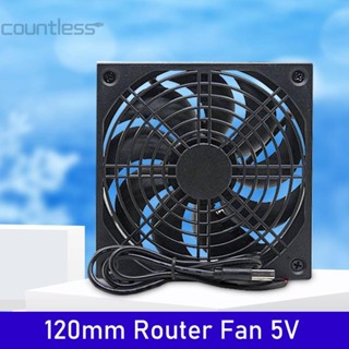 ชุดพัดลมระบายความร้อน เราเตอร์กล่องทีวี USB 5V กระจายความร้อน -au [countless.th]
