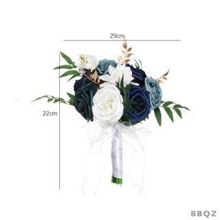 [Bbqz01] ช่อดอกไม้ประดิษฐ์ หรูหรา สําหรับเจ้าสาว งานแต่งงาน