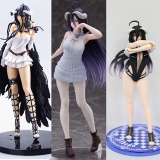 โมเดลฟิกเกอร์ PVC อนิเมะ Overlord Albedo Knit Ver ขนาด 22 ซม. ของเล่นสําหรับเด็ก