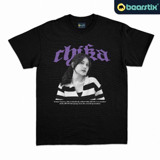 เสื้อยืดแขนสั้นคอกลมShinzo - Kaos Chika JKT48 - เสื้อยืด Yessica Tamara - Baju Wota - Kaos Distro StreetwearCotton 100%