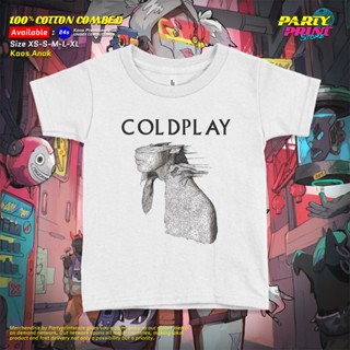 Partyprintstore เสื้อยืด พิมพ์ลายวง Coldplay Cold Play A Rush of Blood to the Head II 50 สําหรับเด็กผู้ชาย