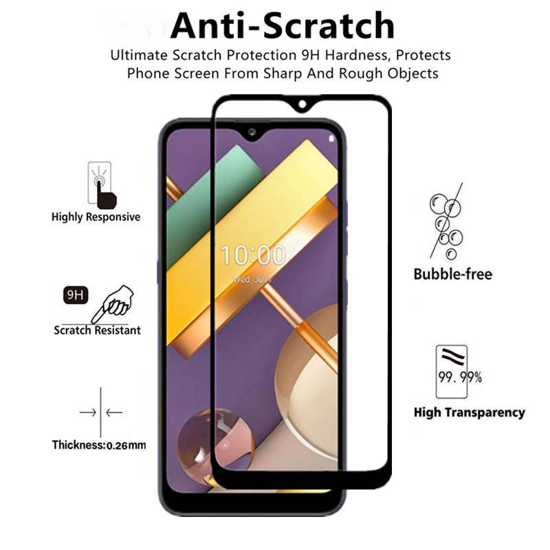 สําหรับ LG W41 W30 Pro W41 W31 Plus W11 W10 Stylo 7 6 5 4 ป้องกันหน้าจอ 3 ชิ้นกระจกนิรภัยฟิล์มสําหรั