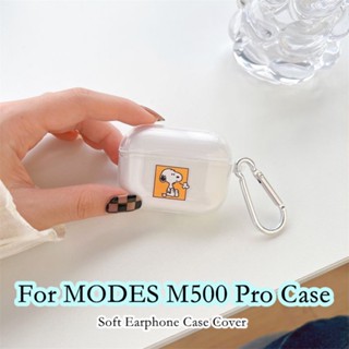 【คุณภาพสูง】เคสหูฟัง แบบนิ่ม ลายการ์ตูนมินิมอล สําหรับ MODES M500 Pro MODES M500 Pro