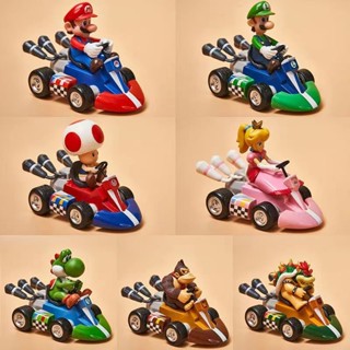 โมเดลฟิกเกอร์ Super Mario Louis Gi Yoshi Dragon Princess Karting ของเล่นสําหรับเด็ก