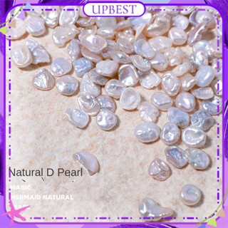 ♕ 10pcs Nail Art Baroque Pearl Jewelry Special-shaped Flat-bottomed Round Fine Flash Mixed Nail Accessories Manicure Tool For Nail Shop 2 Designs UPBEST