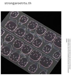 Strongaroetrtu เทปกาวสองหน้า แบบใส บางพิเศษ สีชมพู สําหรับตกแต่งเล็บ 240 ชิ้น