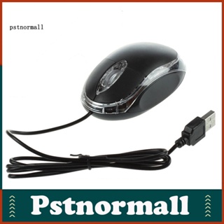 Pstnormall เมาส์ออปติคอล แบบใช้สาย USB สําหรับคอมพิวเตอร์ พีซี เดสก์ท็อป แล็ปท็อป