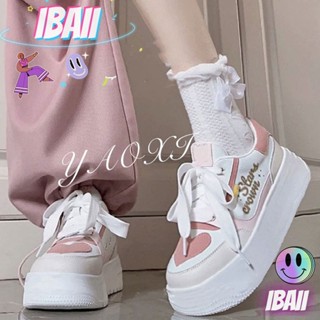 IBAII.  ใหม่ญี่ปุ่นรักกราฟฟิตีรองเท้าหัวแม่ตีนรองเท้ากีฬาผู้หญิงด้านล่างหนา