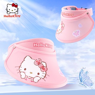 หมวกกันแดด HelloKitty ป้องกันรังสี UV หมวกกันแดดเด็กผู้หญิง