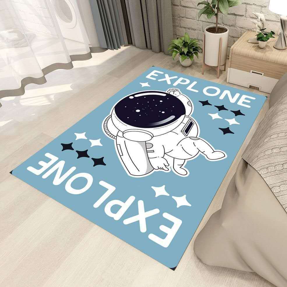 พรมปูพื้น ลายการ์ตูนหัวใจน่ารัก แบบเรียบง่าย สไตล์นอร์ดิก สําหรับห้องนอน ห้องนั่งเล่น - รูปที่ 2