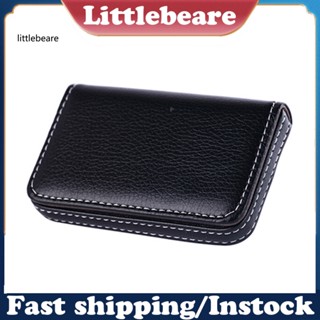 &lt;littlebeare&gt; กล่องหนังเทียม แม่เหล็ก สําหรับใส่บัตรเครดิต บัตรประจําตัวประชาชน