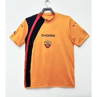 เสื้อกีฬาแขนสั้น ลายทีมชาติฟุตบอล Roma 05-06 ชุดเหย้า สไตล์วินเทจ