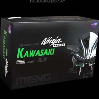 Meng 1/9 MT-001S กล่องแยกสี ไม่มีกาว สําหรับรถจักรยานยนต์ Kawasaki Ninja H2R