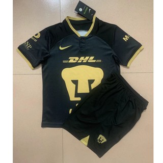 【 Prompt Entrega 】ชุดเสื้อกีฬาแขนสั้น ลายทีมชาติฟุตบอล UNAM Pumas สําหรับเด็ก และผู้ใหญ่