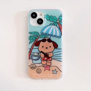 เคสโทรศัพท์มือถือแบบแข็ง ลาย Pochacco สําหรับ iPhone 11 12 12Pro 12ProMax 13 13Pro 13ProMax 14 14Pro 14ProMax