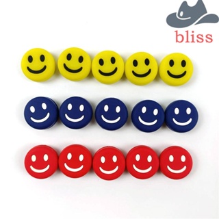 BLISS ไม้เทนนิส ซิลิโคน รูปหน้ายิ้ม อุปกรณ์เสริม สําหรับเล่นกีฬา เทนนิส