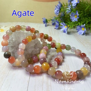 Agate  หินมงคล หินอาเกตธรรมชาติ หลากสีสัน  นําโชค