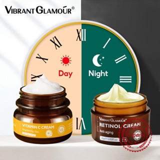 Vibrant GLAMOUR ครีมวิตามินซี ไวท์เทนนิ่ง ให้ความชุ่มชื้น 50 กรัม สําหรับใบหน้า และใบหน้า V7U3