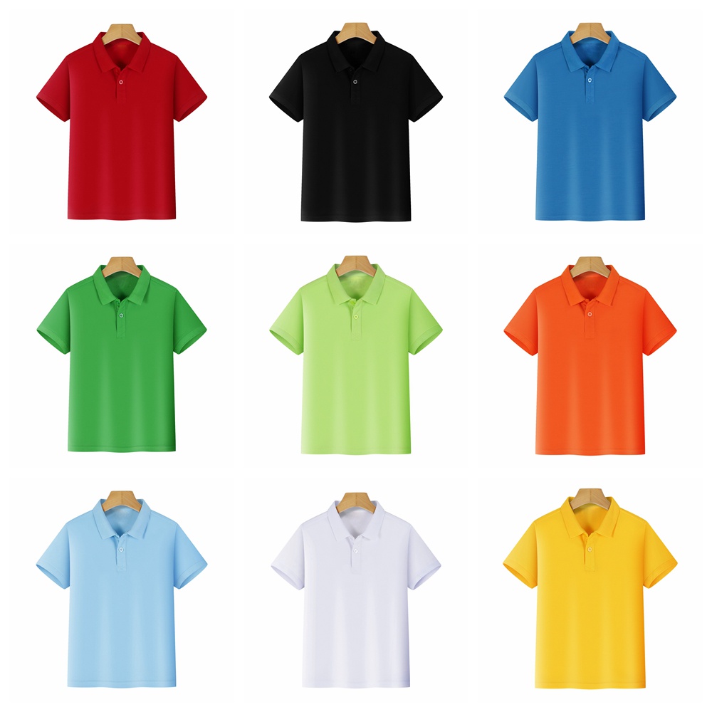 เสื้อโปโลสีขาวคุณภาพสูงสําหรับเด็กชายหญิงเสื้อเชิ้ตแขนสั้นสีพื้นเสื้อผ้านักเรียนโรงเรียน