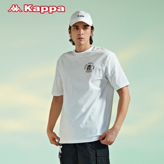 เสื้อยืดแขนสั้น พิมพ์ลาย Kappa Player Series Xie Bump Joint สีสะท้อนแสง สําหรับผู้ชาย และผู้หญิง