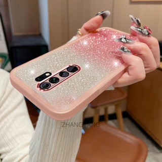 เคส Redmi 9 ใหม่ ไล่ระดับ แวววาว กระดาษ เคสโทรศัพท์ TPU เคสนิ่ม มาพร้อมฟิล์มเลนส์