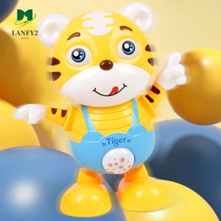 Alanfy สีเหลือง|ตุ๊กตาเต้นรําพลาสติก มีไฟ ของเล่นสําหรับเด็ก