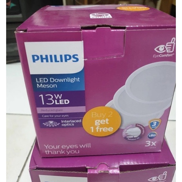 Philips DOWNLIGHT LED MESON Package 2 แถม 1 125 13W WATT 13W 5 นิ ้ ว