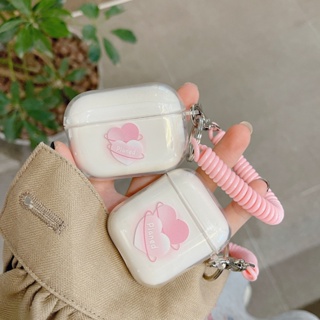 Bella _ เคสซิลิโคนใส แบบนิ่ม รูปหัวใจ กันกระแทก กันฝุ่น สําหรับ airpods pro 1 2 3