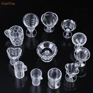 Cooltoy ถ้วยพลาสติก รูปไอศกรีม ซันเดีย ขนาดเล็ก DIY 12 ชิ้น ต่อชุด