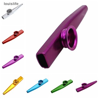 Leth ใหม่ Kazoo ไดอะแฟรมขลุ่ยโลหะ พร้อมขลุ่ย 6 สี สําหรับเด็ก